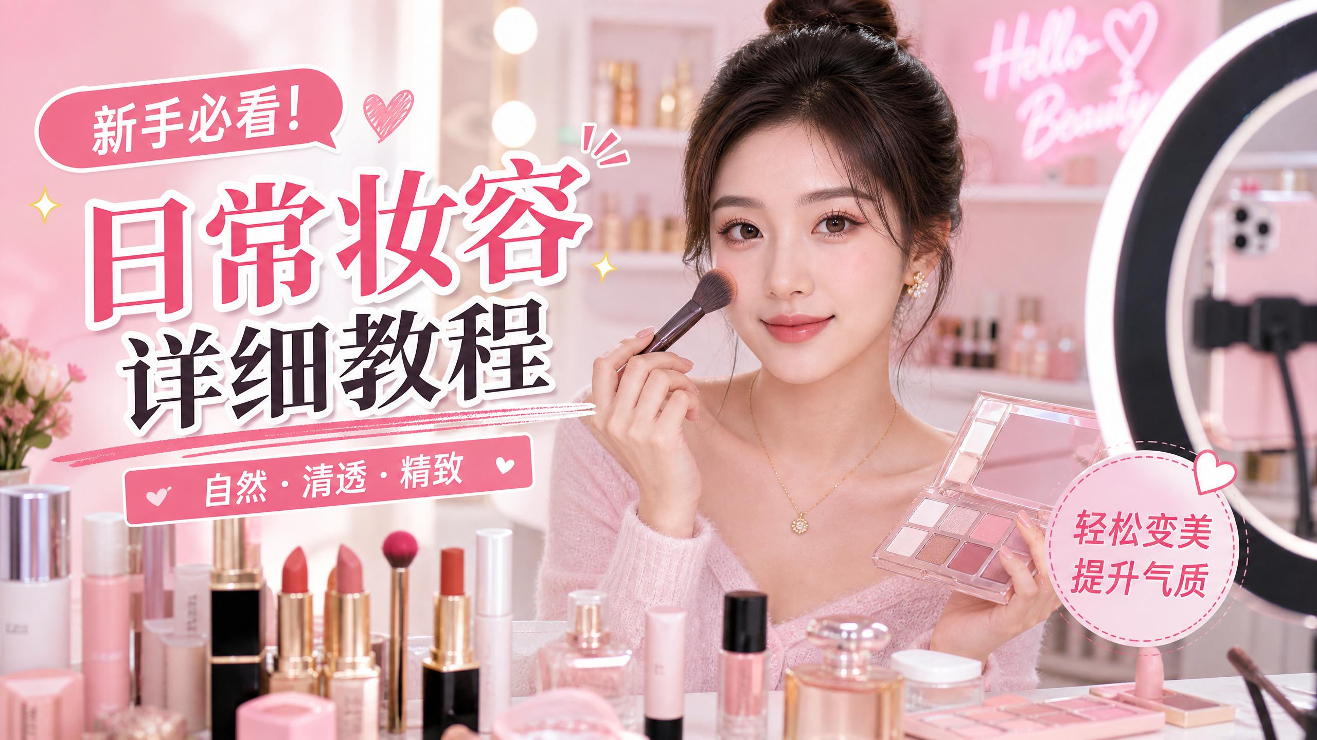 国产视频美妆视频教程-日常妆容